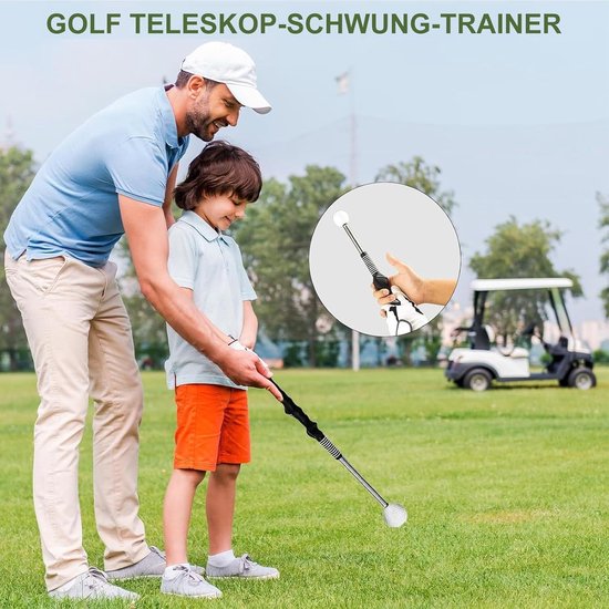 Intrekbare Golfswing Trainingshulp voor Oefenen en Opwarmen — afbeelding 3