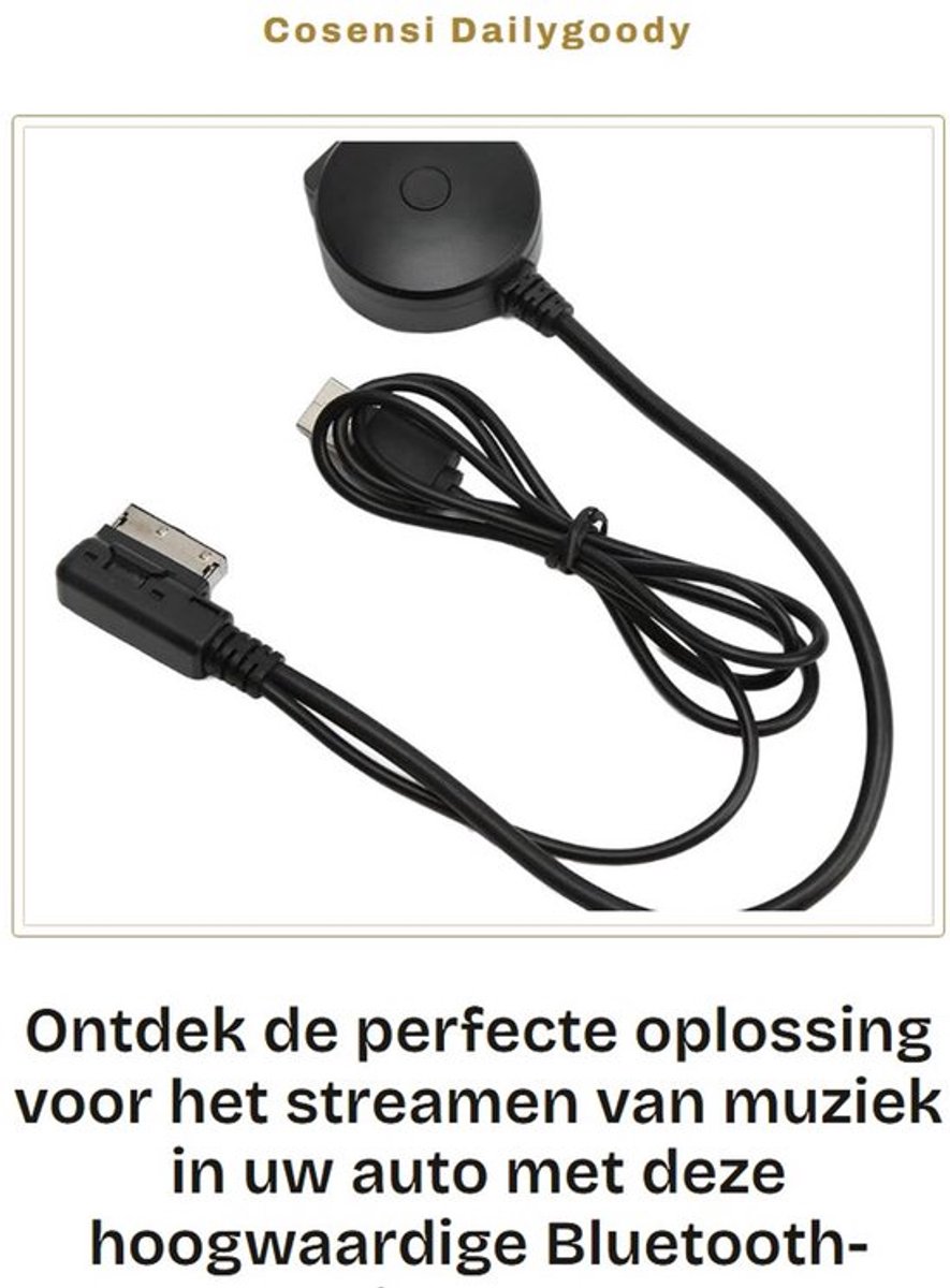 Audio in Kabel - Bluetooth Muziek Adapter - Professioneel - Geschikt voor A3 A4 A5 A6 A7 S3 S4 Q3 Q5 Q7 - Hoogwaardige Audio...