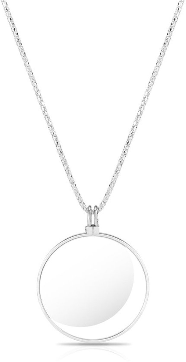 Vergrootglas 5X - Vergrootglas Hanger - Ketting - Zinklegering - Vintage Design - Diameter 4,4 cm - Loep