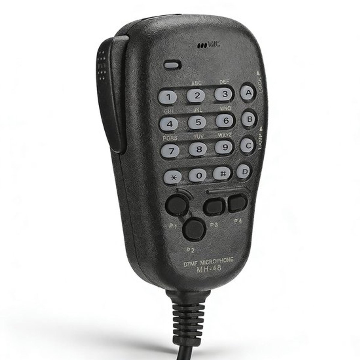 Handmicrofoon Verlicht - DTMF Invoer - Programmeerbare Softkeys - Compatibel met Mobiele Radiostations - ABS Materiaal - Hoge Betrouwbaarheid - Microfoon