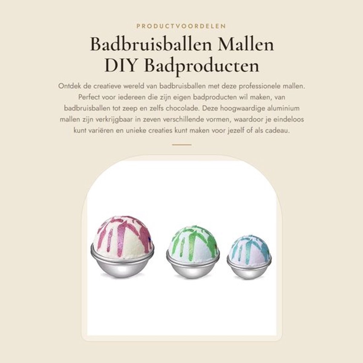Bad Bom Professionele Vormen - DIY Bad Zeep - Handgemaakte Zeep Taartjes - Fizzy Crafting Molds - Cadeauset - Hygiënisch en Voedselveilig - Badzeep