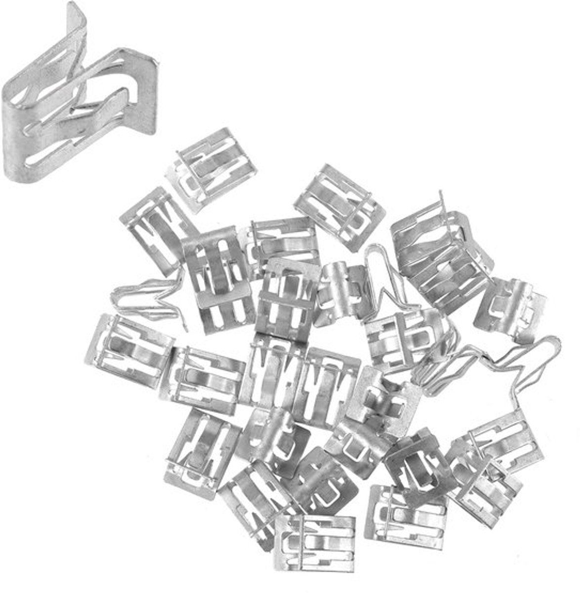 Trim Clips 30 Stuks - Auto Clips - Interieur Trim - Zilverkleurig - Metaal - Geschikt voor GM - Autoclips