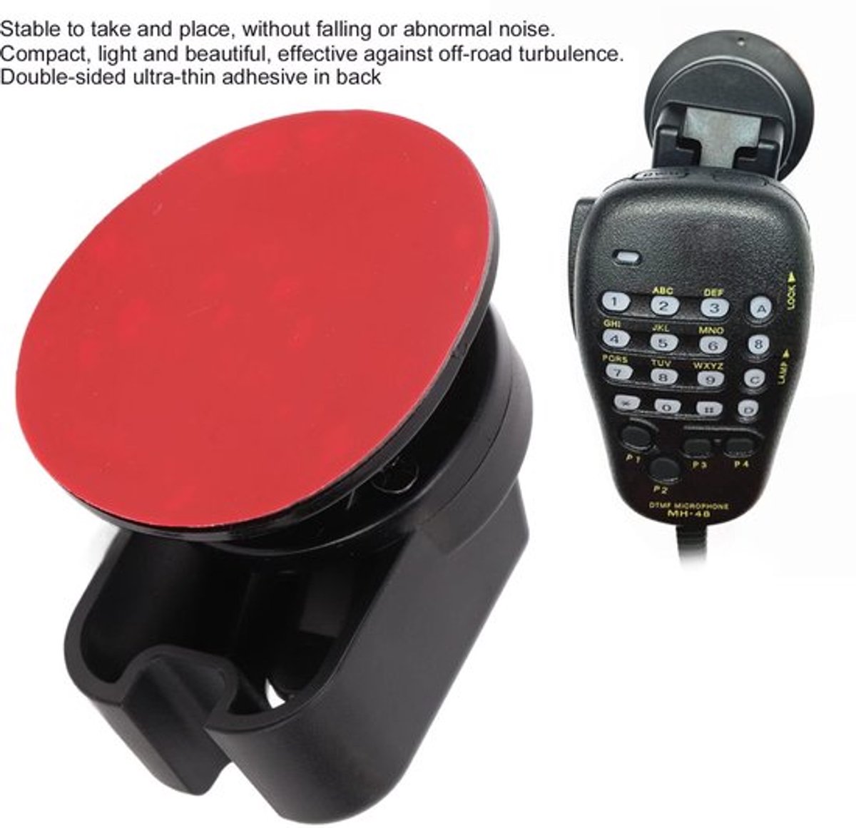 Radiomicrofoonhanger - Duurzaam ABS - Antislip Houder - Vervanging voor FTM6000R/300DR/7900R/100DR/D9000 - Eenvoudige Installatie - Lichtgewicht Ontwerp - Microfoonhouder
