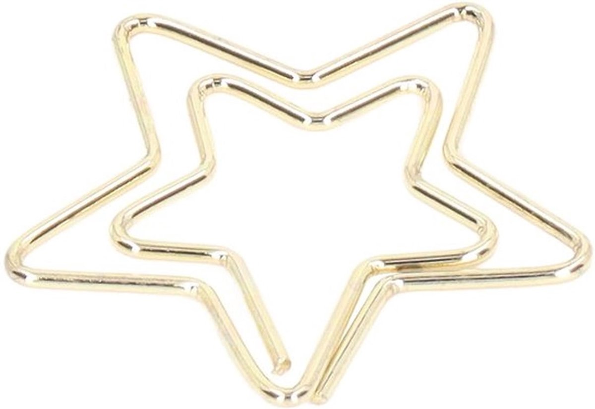 Paperclips Gouden - 100 Stuks - Mini/Bladwijzerclips - Duurzaam Metaal - Kantoor/Thuis - Uniek Kattenvorm Ontwerp - Kantooraccessoires