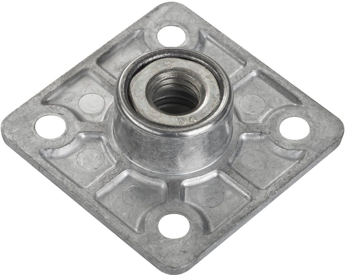 4 stuks SOTECH tafelpootverbinder Kea, hoekig 47,5 x 47,5 mm voor M10 schroefdraadschroef