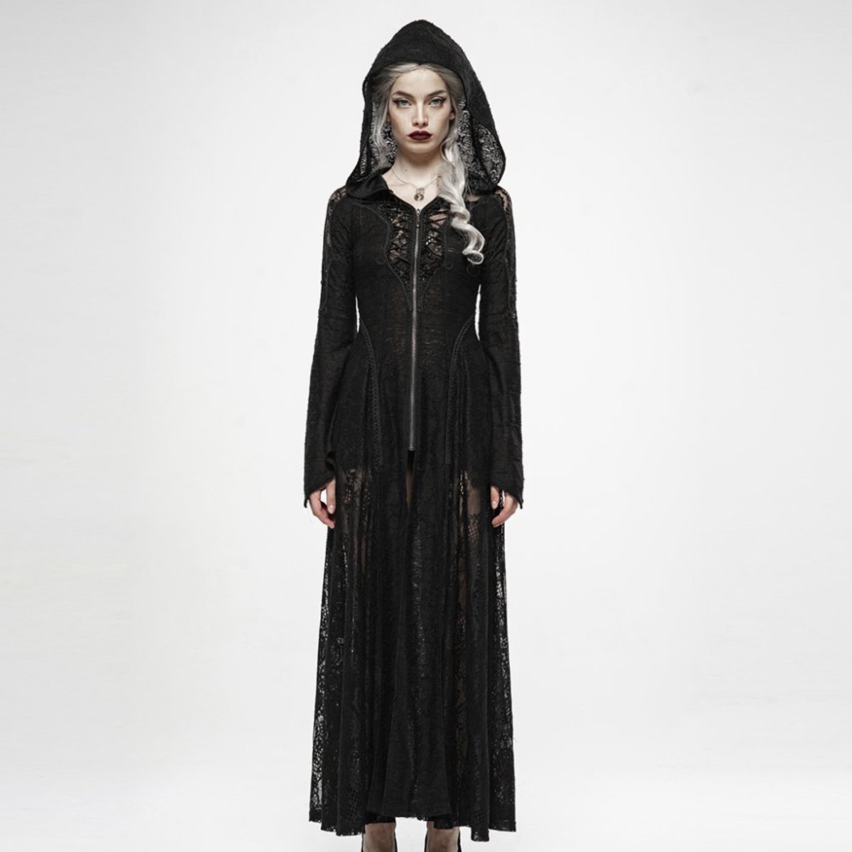 Punk Rave - Spellbound Lace Jas - S - Zwart