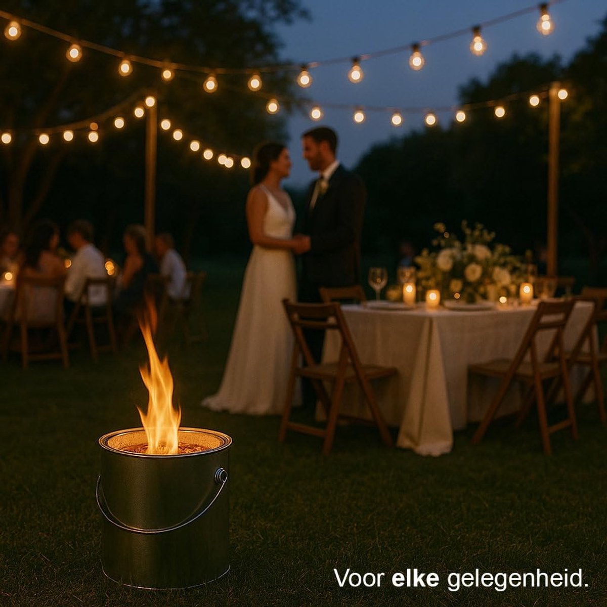 SnelShoppen - KRISTEN Fire Can 2.5L - Set van 8 Stuks - Tuinhaarden, Tuin Kaarsen, Buiten Decoratie, Duurzaam, Vegetale Was, Perfect voor Feesten en C