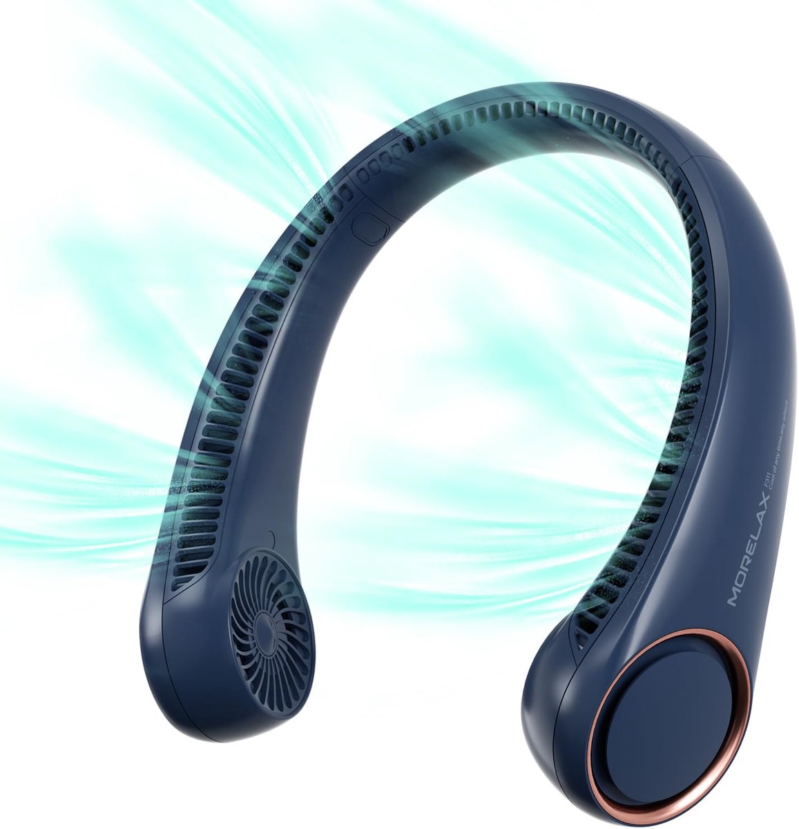 SnelShoppen - Nekventilator USB Oplaadbare Persoonlijke Ventilator, Handsfree Bladeless Draagbare Ventilator met 4000 mAh, 3 Snelheden, 72 Air Sneller