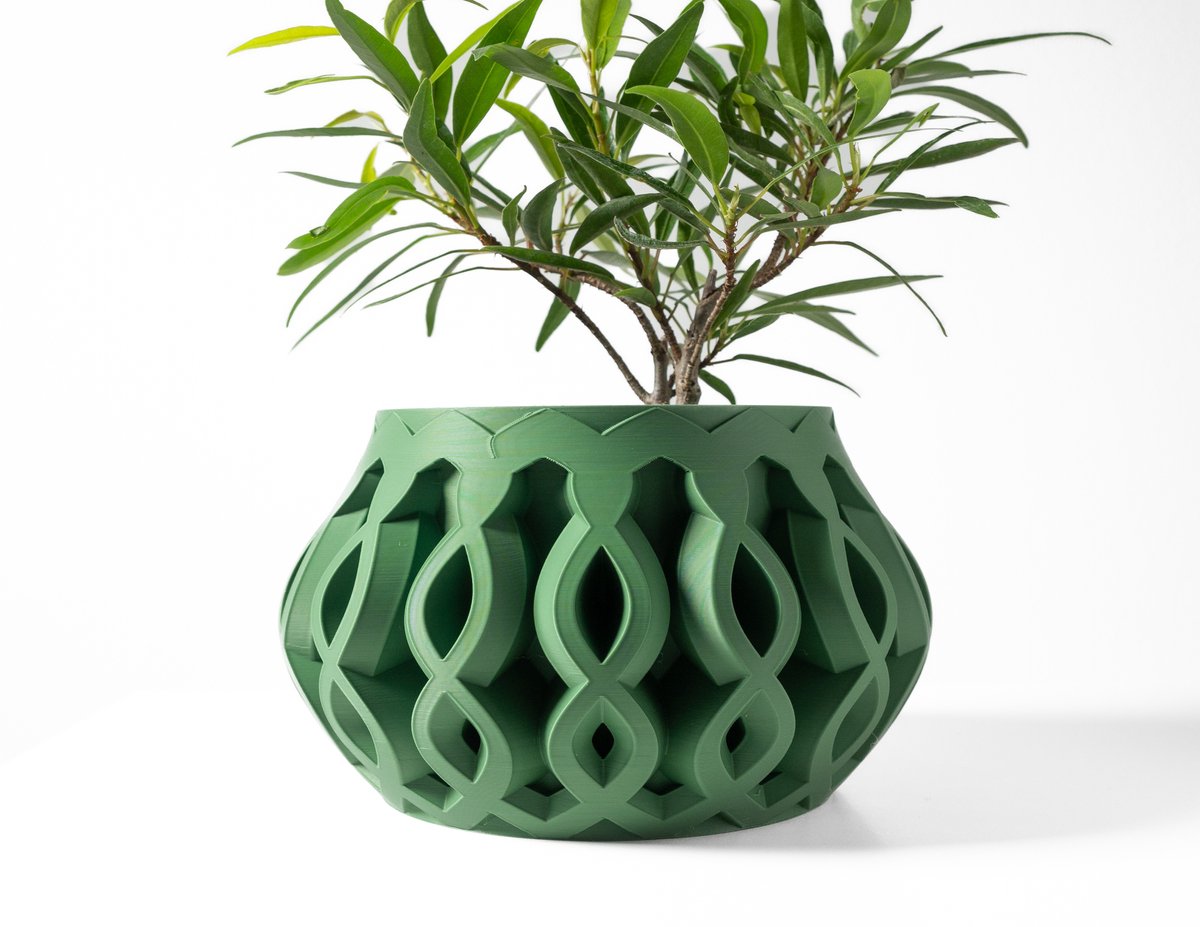 Skushy Cylas Bloempot - Moderne Designpot voor Kamerplanten - Sculpturale Plantenpot voor Woonkamer en Kantoor - Premium Woondecoratie