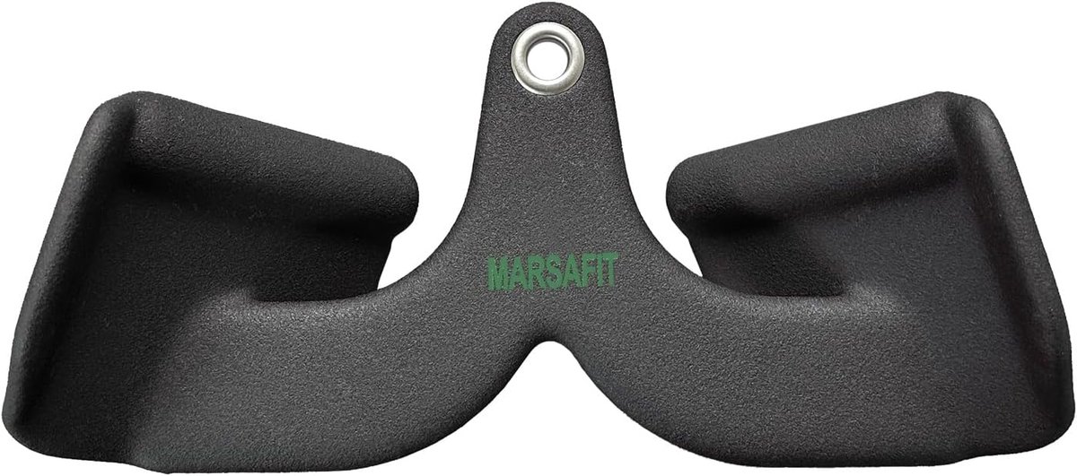 SnelShoppen - Home Gym Fitness Roeimachine, T-Bar, V-Bar, Kabelaccessoire voor Biceps, Triceps, Lat Pulldown, Stevig Staal, Ergonomische Handgrepen, T