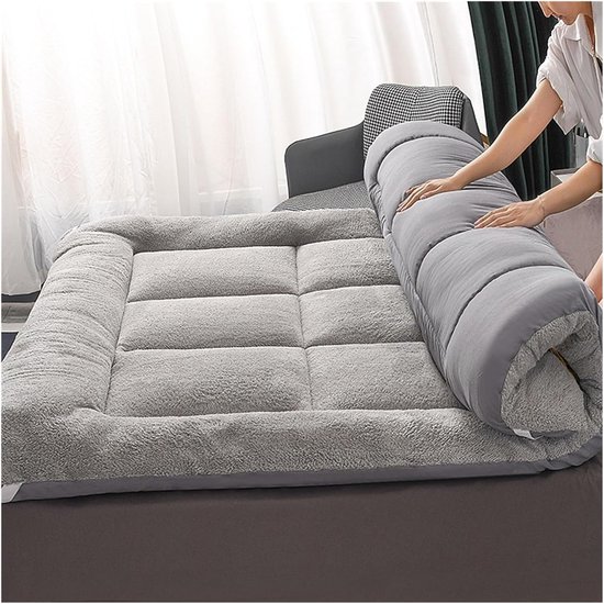 Opvouwbare Matras - Futon Vloermat - Comfortabel Slapen - Verdikt Ontwerp - 150x200cm - Bruin — afbeelding 2