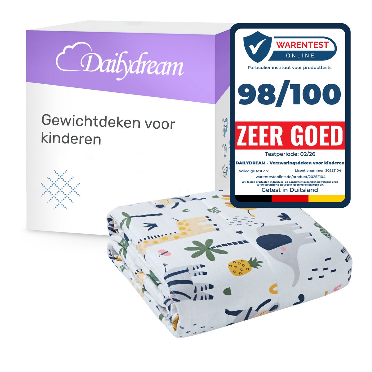Dailydream | Verzwaringsdeken | Safari weighted blanket - Zwaartedeken- Therapy Blanket