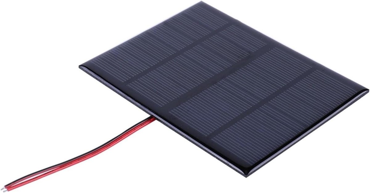 Zonnepaneel Module - Mini Charger - Buiten Opladen - Hoge Conversie - 115x85mm - Zwart