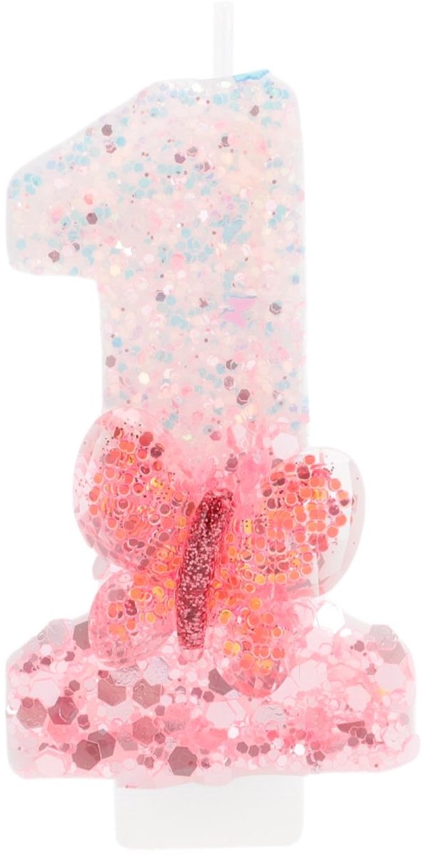 Dailygoods- Verjaardagskaarsen Roze - 3D-Design - Taartdecoratie - Rookvrij - Draagbaar - Glanzend Uiterlijk - Taartkaarsen