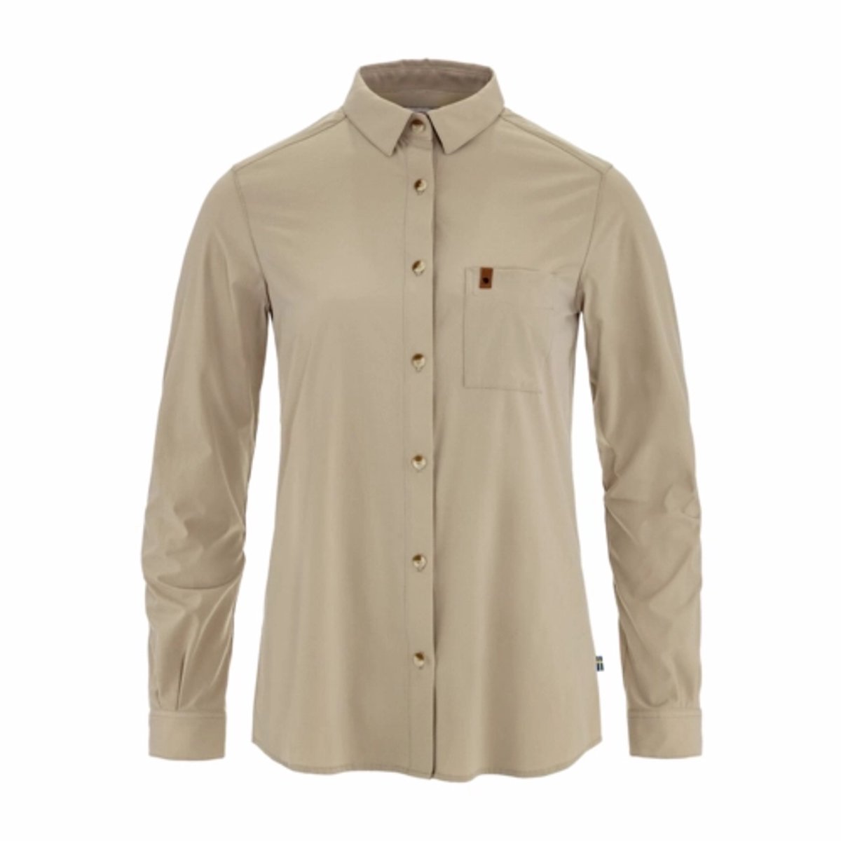 Blouse Fjällräven Women Övik Lite Shirt LS Fossil Beige