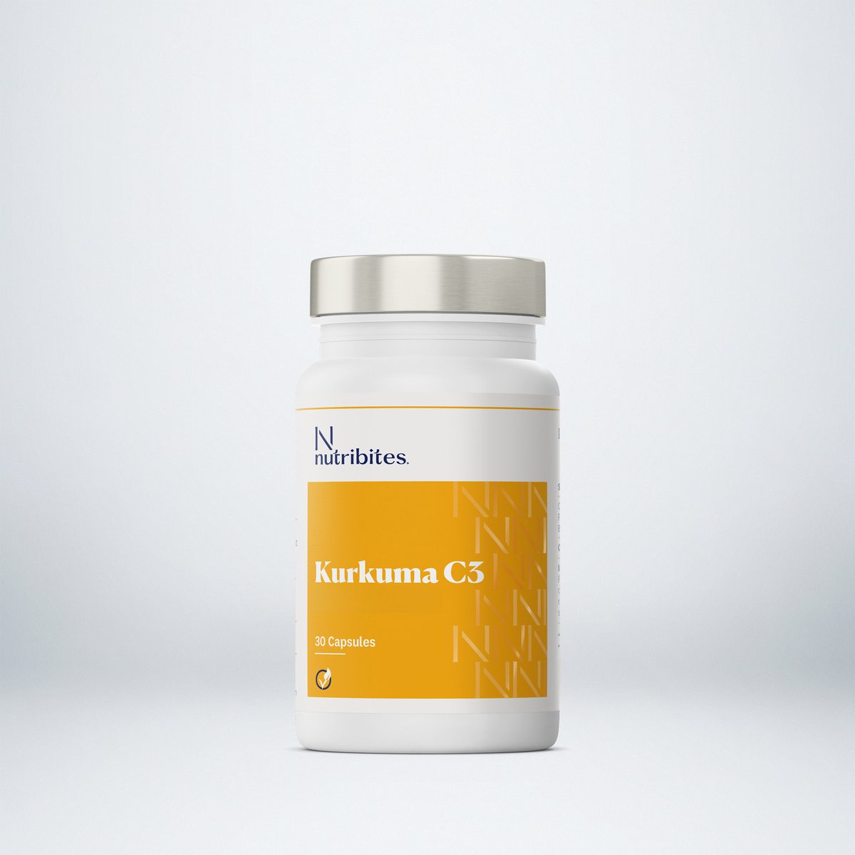 Nutribites Kurkuma C3 - Curcuma met Curcumine C3 Complex® en BioPerine® Zwarte Peper - 30 Capsules - 100% Plantaardig