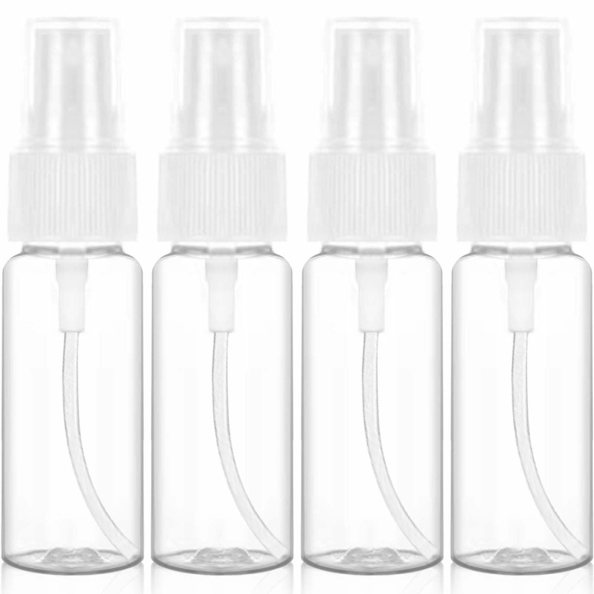 Dailygoods- Spuitfles Fine Nevel - 4 Stuks - 20 ml - Duurzaam - Mini Spuitflessen - Voor Huidverzorging - Herbruikbaar - Reisspray