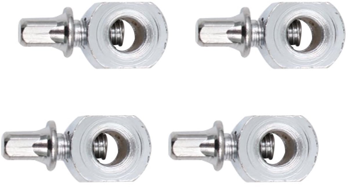Dailygoods- Contragewicht 4 Stuks - Binnendiameter 6,5 Mm - Veilig Vastgeschroefd - Drum Pedaal Accessoires - Hoogwaardige Materialen - Maximale Stabiliteit - Drumpedaal