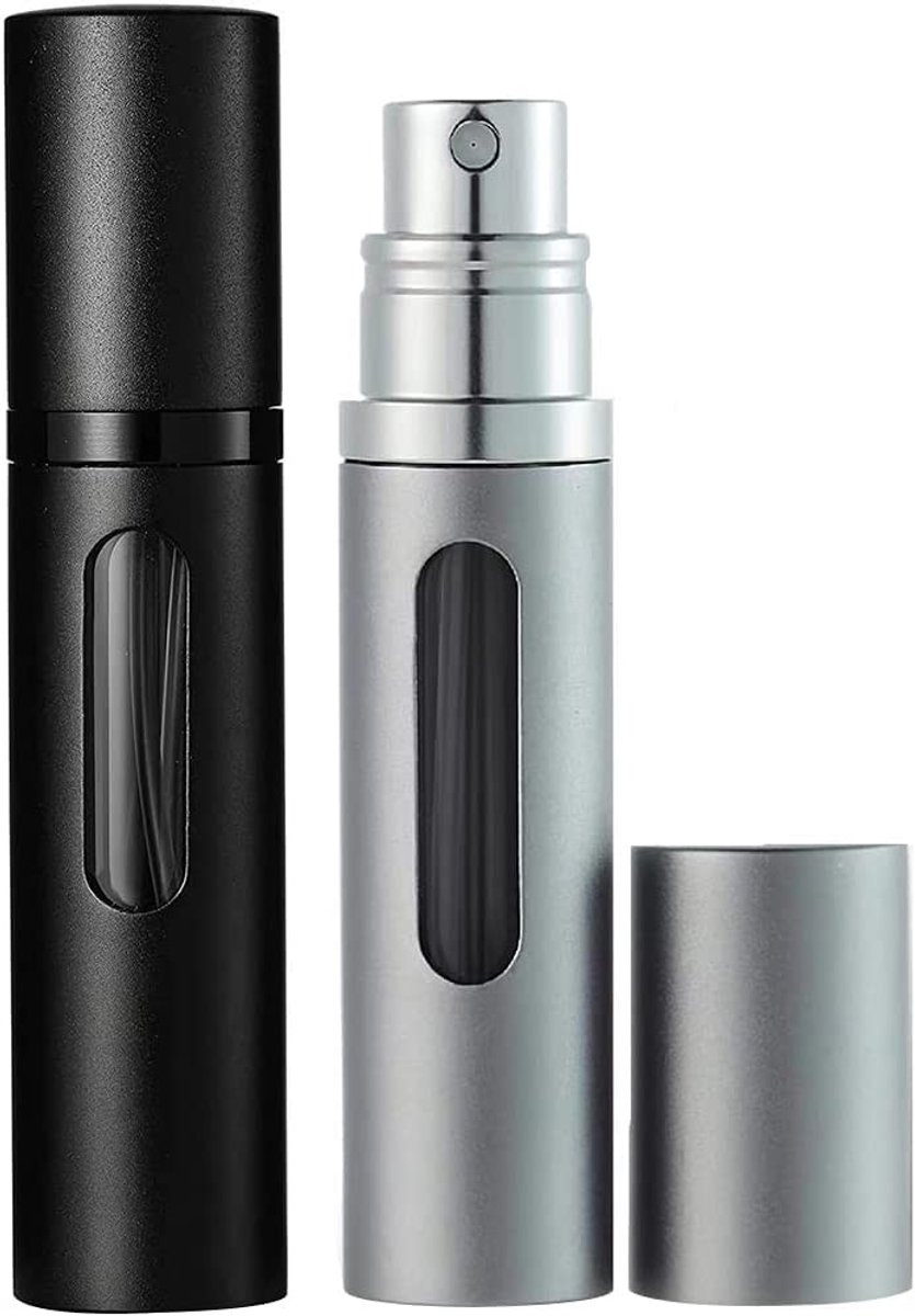 Dailygoods- Parfumverstuiver navulbaar 8 ml - Draagbare verstuiver - Mini-spuitfles - Zakverstuiver met venster - Perfect voor onderweg - Parfumfles