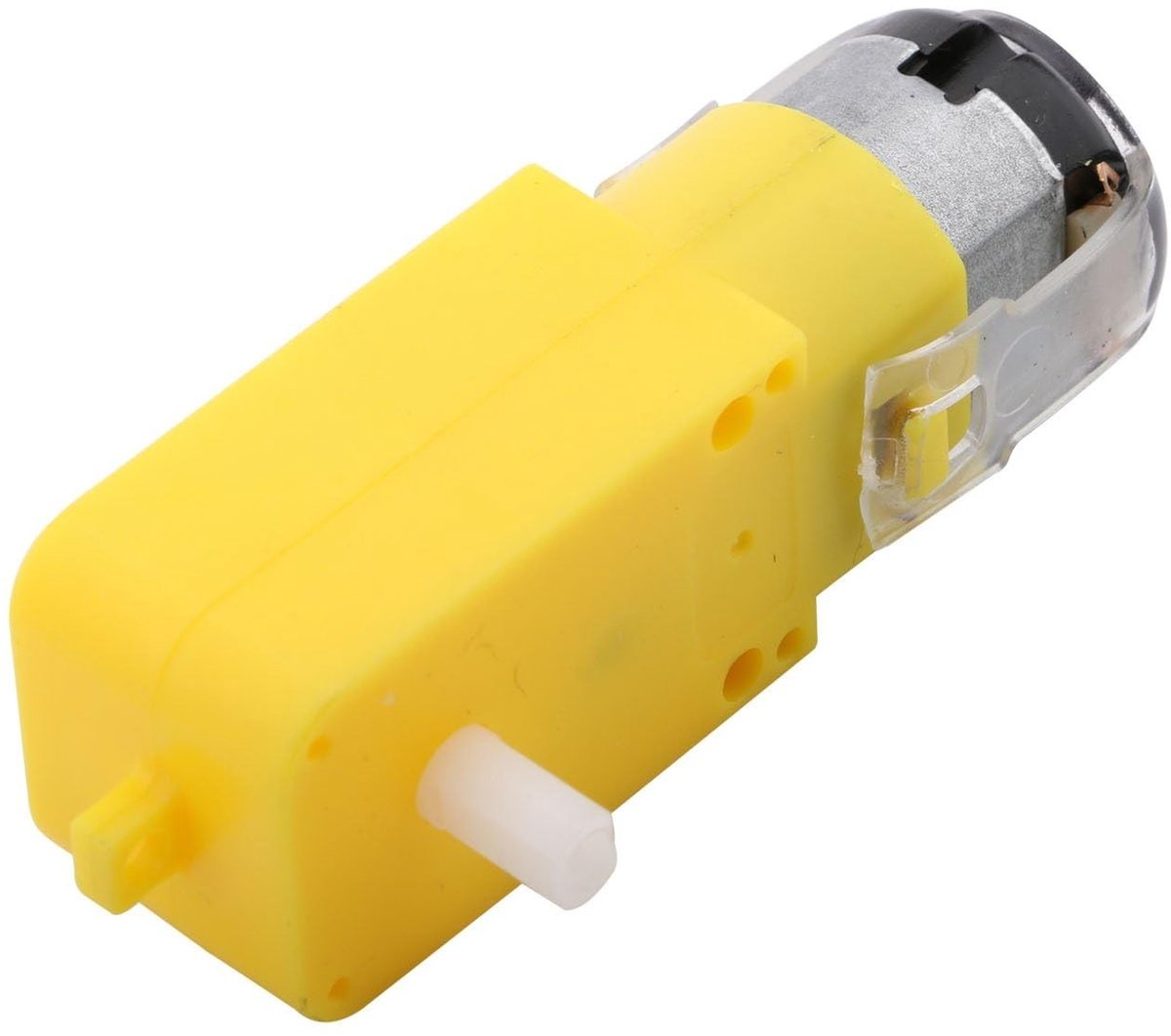 Dailygoods - DC Gear Motor - 8 Stuks - Perfect voor Robotica en Modelbouw - Geel - Geschikt voor Speelgoedauto's - 1:48