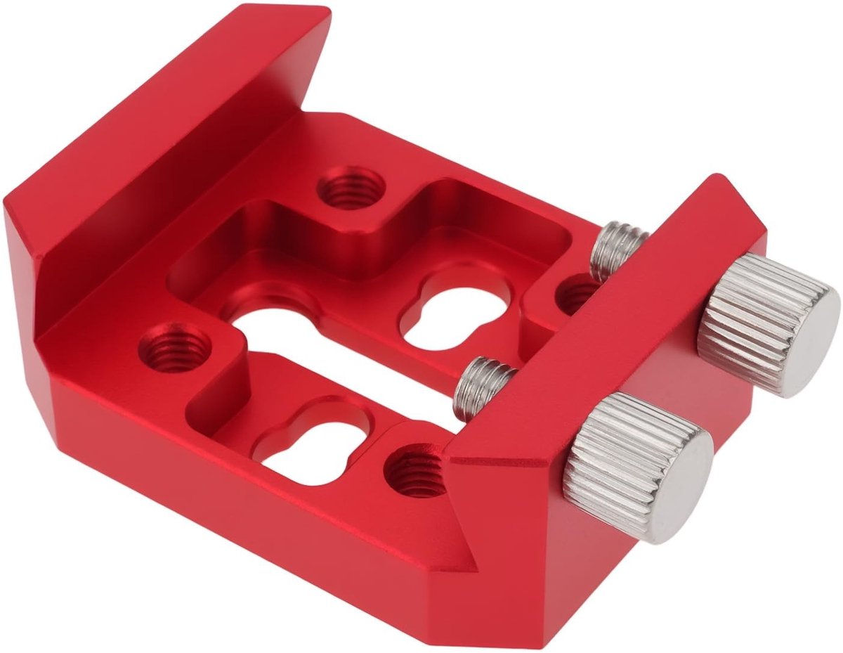 Solidchoice- Montagebasis Aluminium - Zwaluwstaart 75° - Compatibel met Telescoopzoekers - Stevig en Duurzaam - 55x43x22mm - Eenvoudig te Installeren - Telescoopmontage