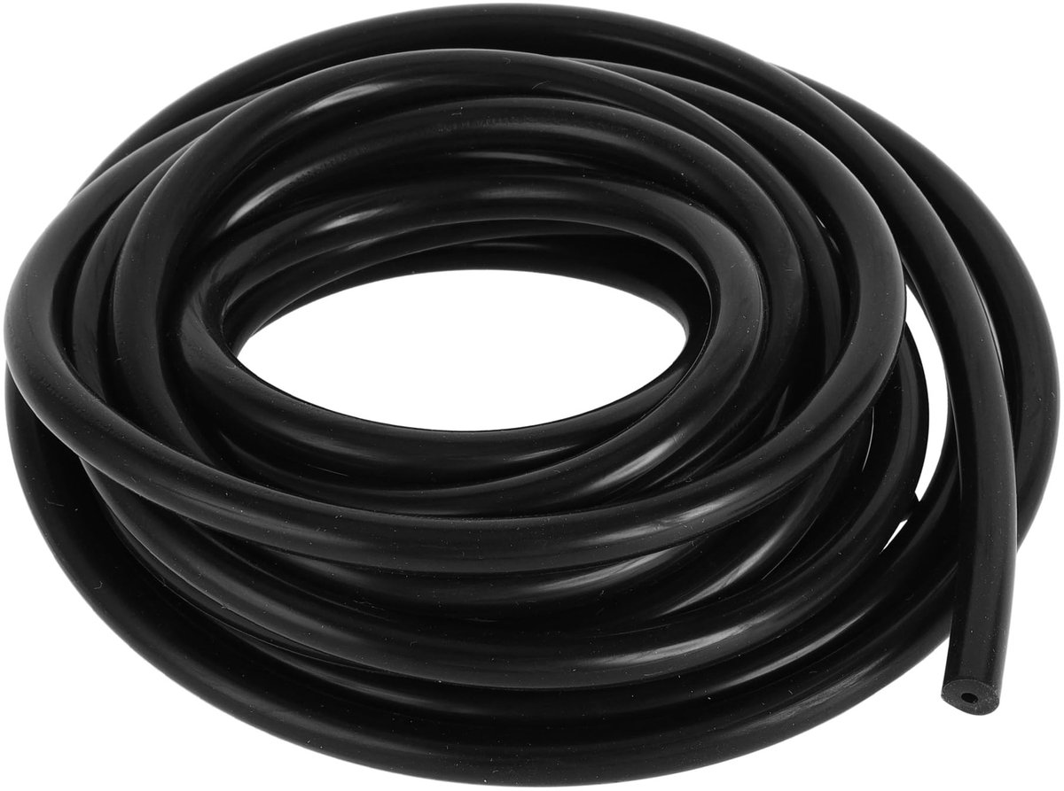 Dailygoods- Vacuumleiding Hoge Temperatuur - Silicone Slang - 12FT/370cm - Binnendiameter 2mm - Buitendiameter 7mm - Geschikt voor Automobiel - Vacuumslang