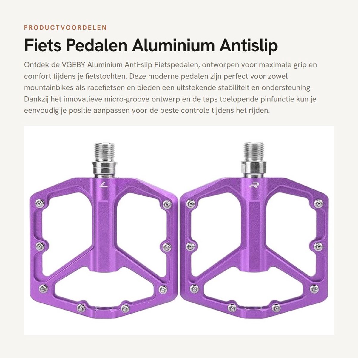 Dailygoods- Fietspedalen Aluminium Antislip - Mountainbike Platform - Du-lagersysteem - Verminderde Windweerstand - Ruim Vlak Gebied - Hoog Laadvermogen - Fietsplatformpedalen