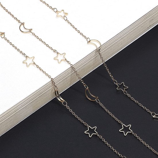 Dailygoods- Lenzenvloeistof Houder - 2 Stuks - Ketting - Brillenkoord - Metalen Lange Ketting - Rubberen Uiteinden - Unisex Design - Brilkoord van Dailygoods — afbeelding 4