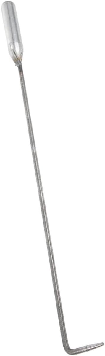 Haardpook - Vuurtang - Kampvuur Aanmaken - Lichtgewicht Staal - 33 cm Lengte - Zwart