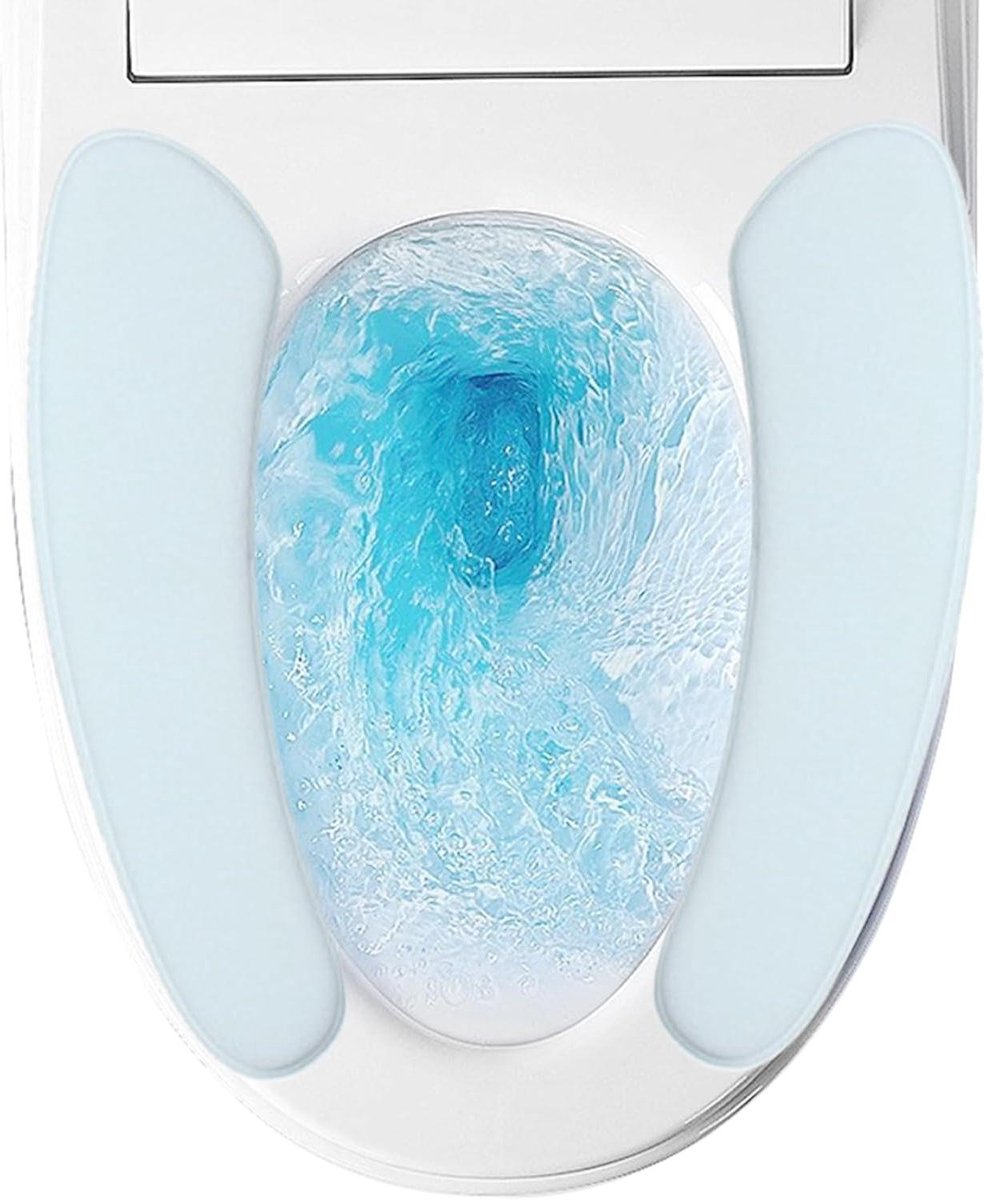 Toiletzitting Hoes - Zachte Bekleding - Badkamer Comfort - Wasbaar en Warm - 38x10cm - Blauw