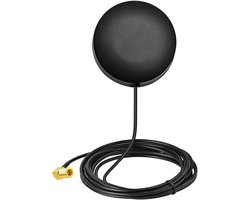 Auto DAB Antenne - Digitale Radio Antenne - Verbeter Signaal Ontvangst - Geïntegreerde Digitale Ontvanger - 3 Meter Kabel - Zwart