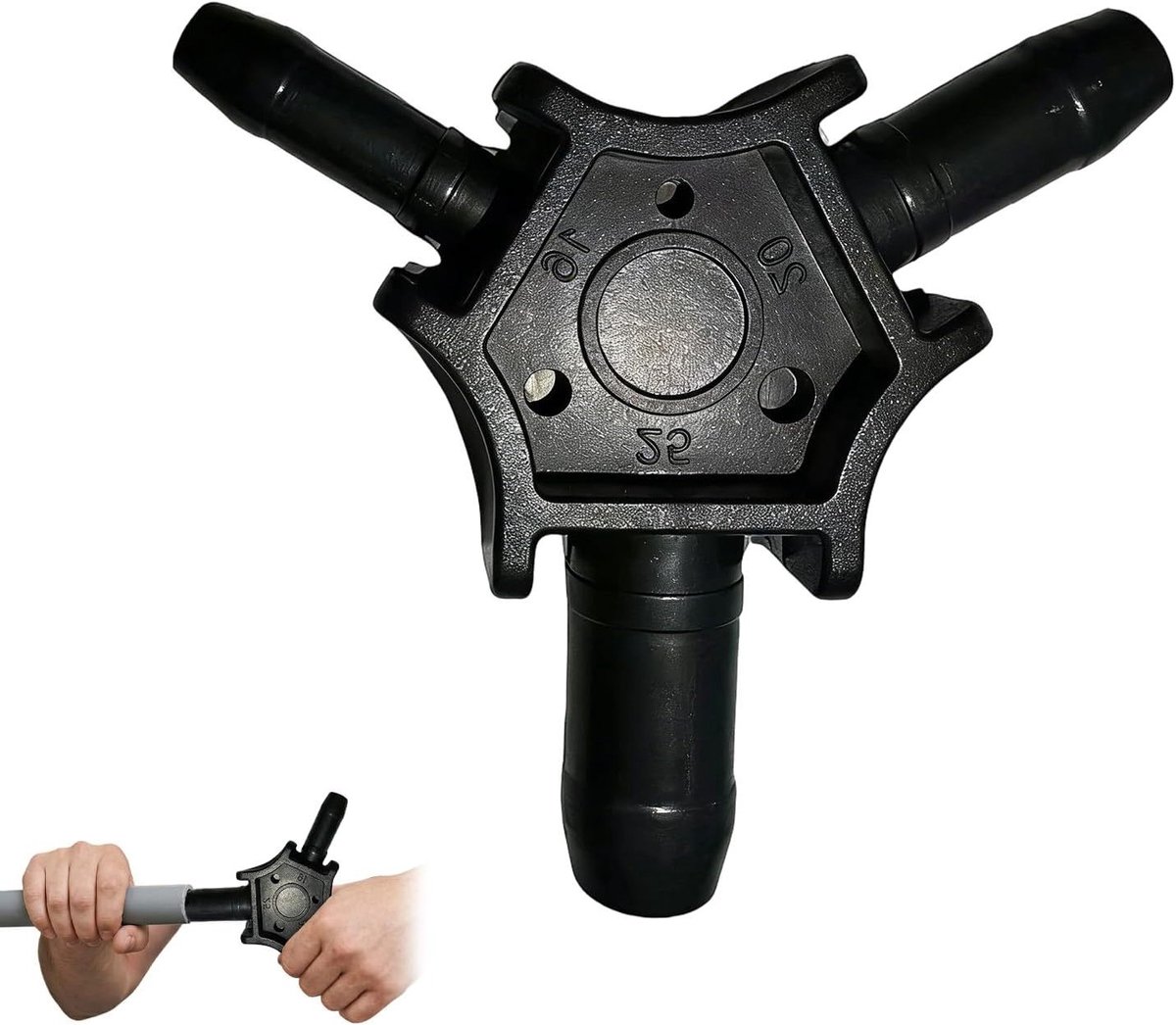 Precisie Multi Calibrator Deburrer voor Meerkleurige Buizen, Geschikt voor Plastic en Aluminium Composiet, Voor Pijpdiafragma's van 20-25-32mm