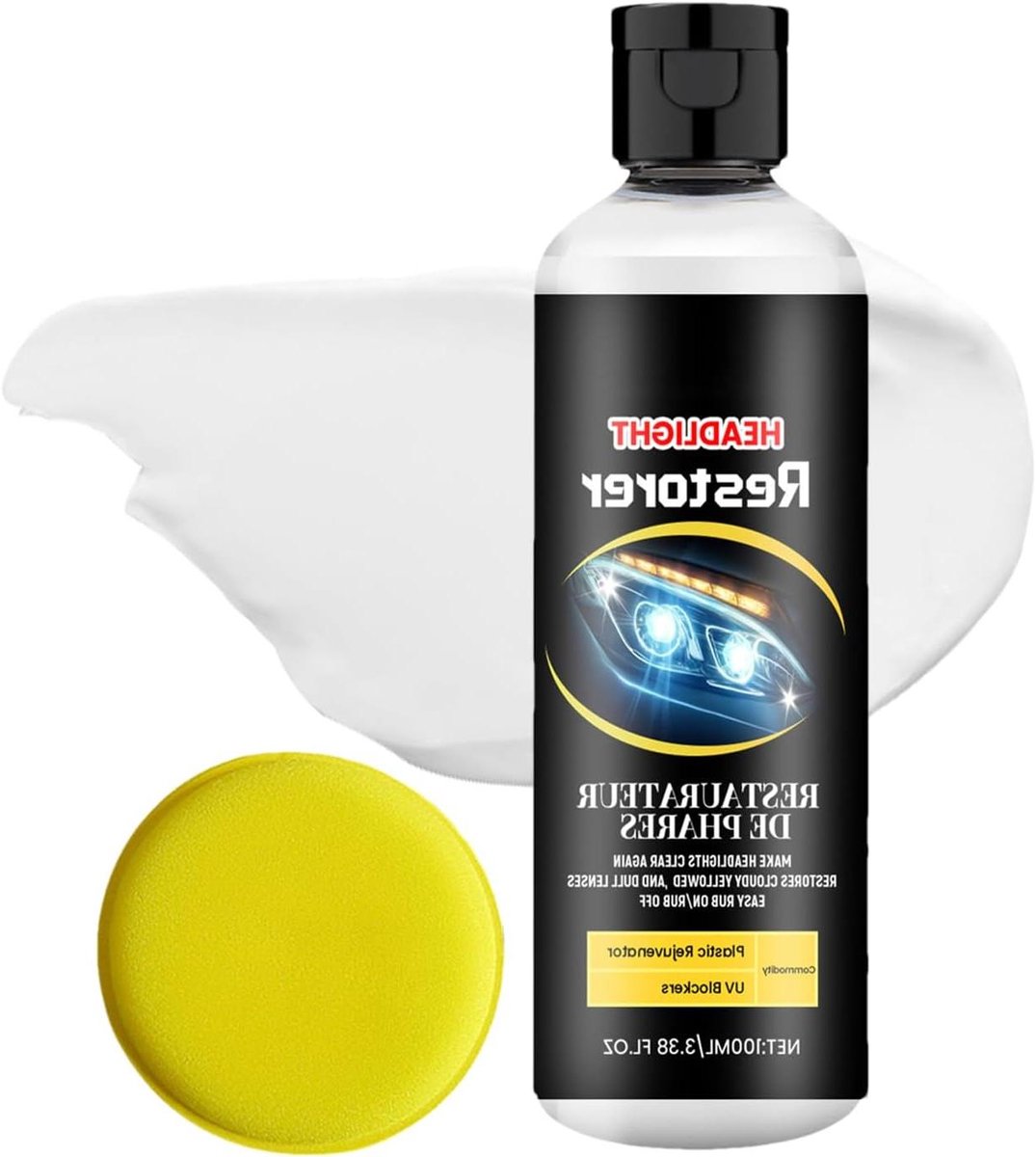 Koplamp Reiniger - Restauratie Middel - Auto Onderhoud - Herstelt Optimale Helderheid - 100 ml - Niet Van Toepassing