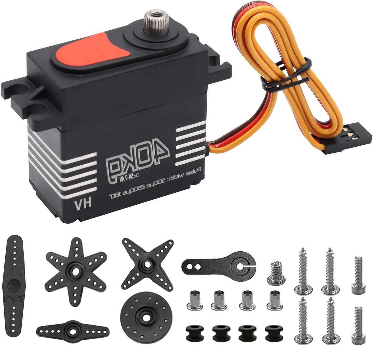 Hoogwaardige 40kg Servo Motor met Hoge Koppel en Digitale Besturing voor RC Auto's, Robots en Drones, Geschikt voor Arduino en Metalen Overbrenging