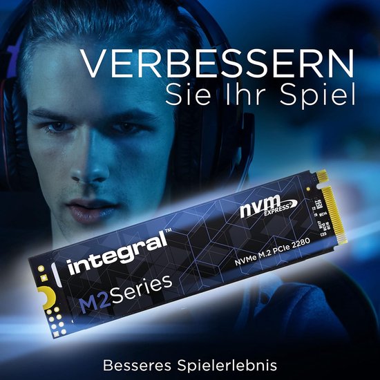 Interne SSD - NVMe M.2 - Snelle Data Opslag - PCIe Gen3x4 - 1 TB - Blauw — afbeelding 4