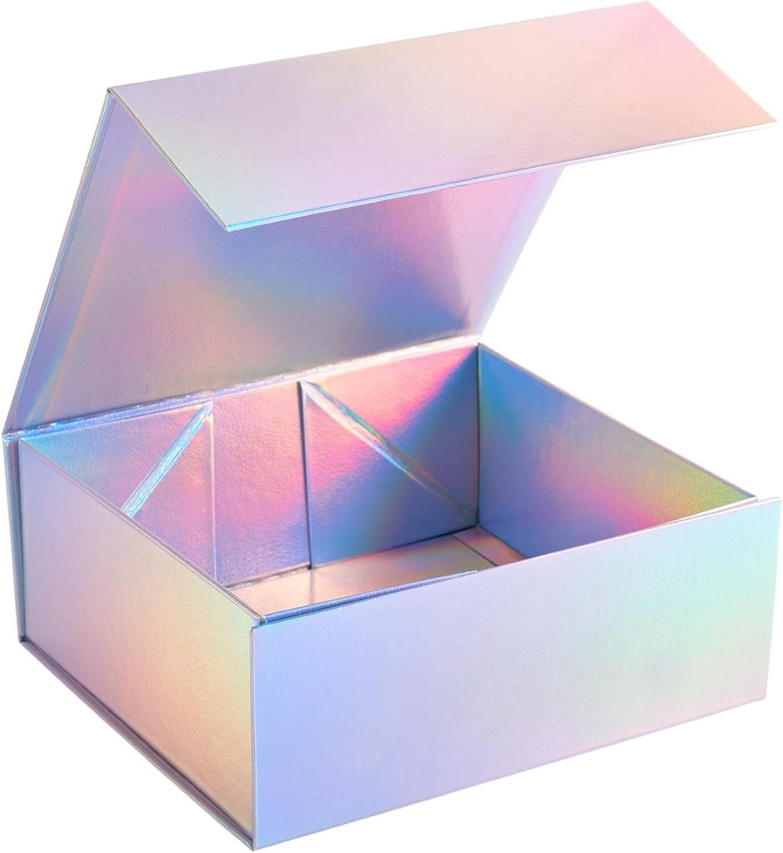 Laser Vouwbare Cadeau Doos 20x18.3x8.5cm met Magnetische Deksel voor Verjaardag, Bruiloft en Feestdagen, Kleurvol Geschenkverpakking