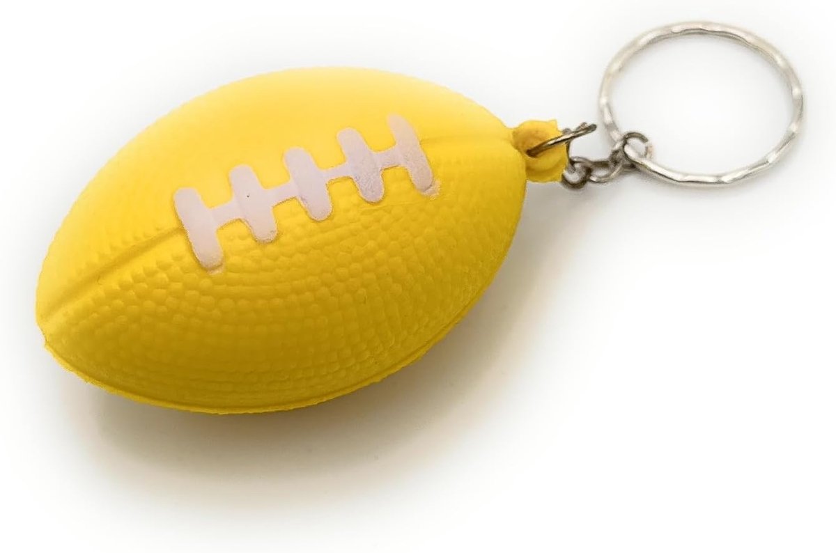 H-Customs Football 3D Ballsport American Keychain Pendant Yellow, Yellow, One Size, Yellow - ShopVlot