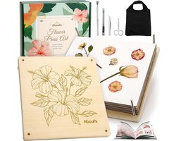 Bloemenpers set 28 x 28 cm - Houten 10-laags bloemenpers - Perfect voor het maken van herinneringen - Aboofx