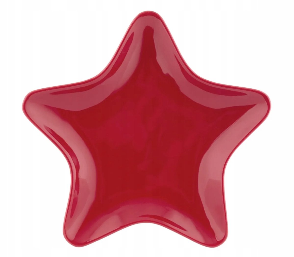 Keramische Stervormige Schaal Rood 19 cm - Feestelijk Cadeau