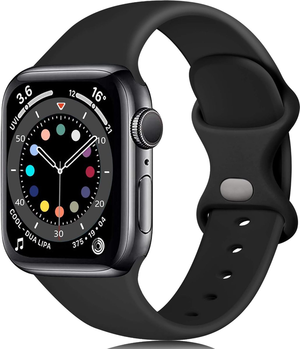 Strap Compatible with Apple Watch 38 mm 42 mm 40 mm 44 mm 41 mm 45 mm 49 mm, Silicone Replacement Strap Compatible - ShopVlot
