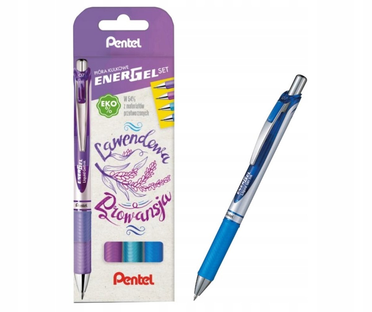 Pentel EnerGel Pen Set Lavender Provence - 4 stuks