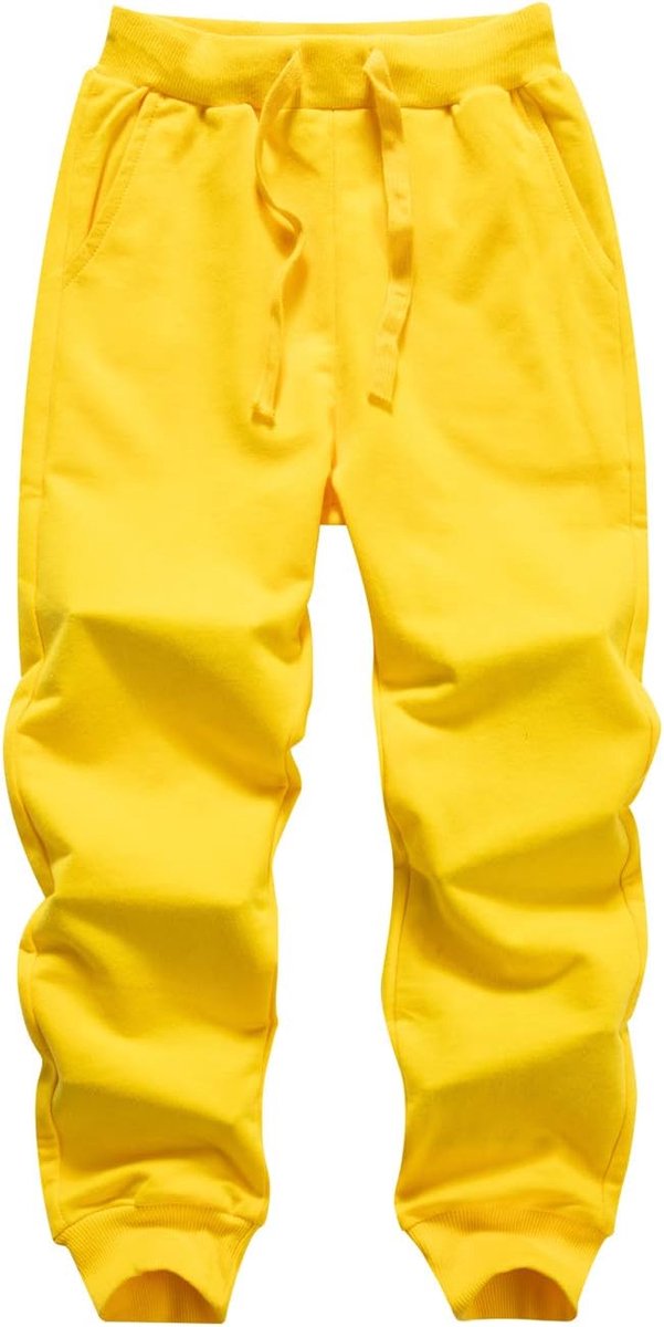 Plain Cotton Kids Pants with Drawstring Jogger Pants for Boys & Girls - ShopVlot