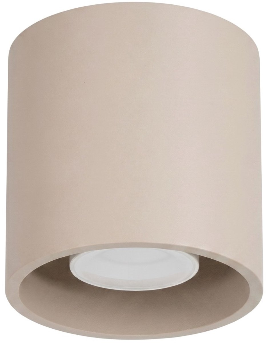 Sollux Lighting Plafondlamp Orbis - GU10 - taupe - aluminium - 10x10x10cm