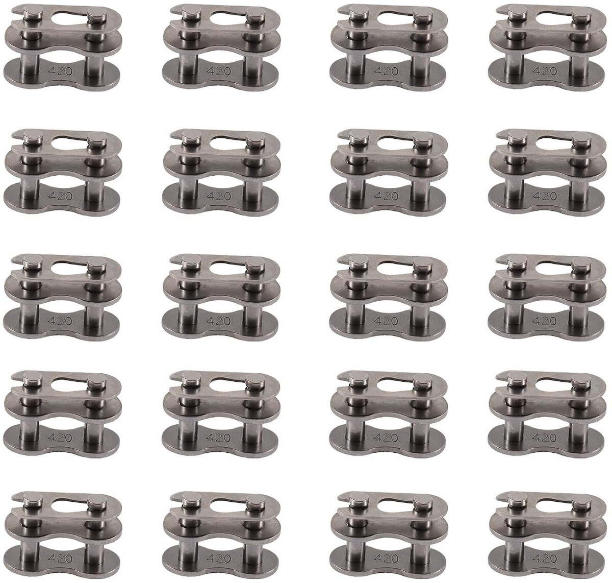 WOOSTAR 420 Chain Master Link Replacement for 90cc 110cc 125cc Pit Dirt Bike ATV 4 Wheeler Quad Baja Buggy Dune Set of - ShopVlot