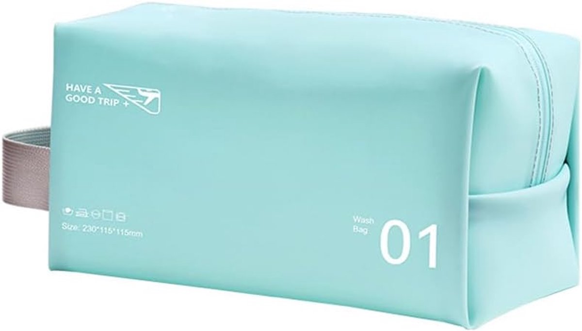 Waterproof Toiletry Bag PVC Portable Makeup Bag Lightweight Makeup Bag with Handle Small Travel Toiletry Bag for Women - ShopVlot
