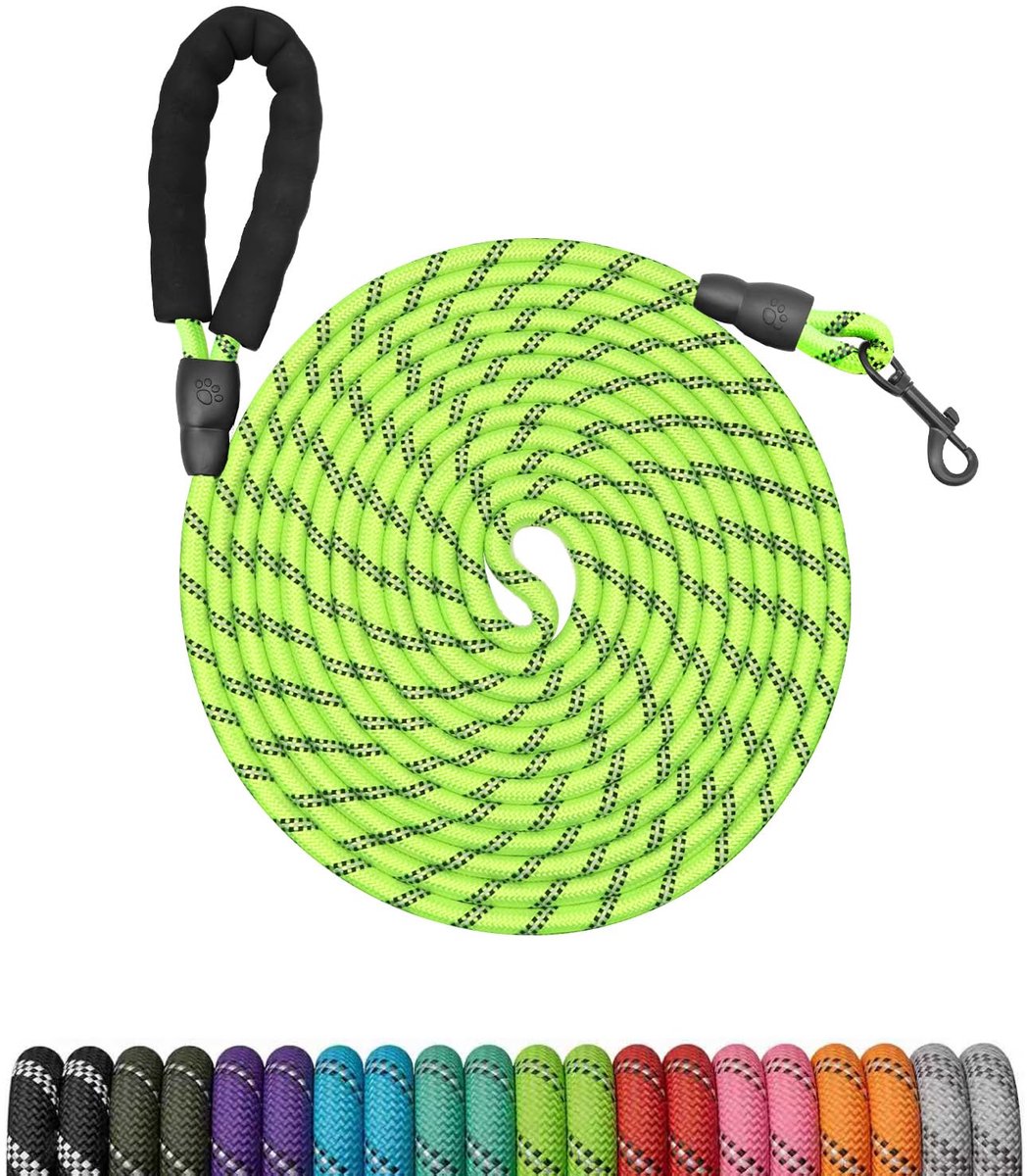 Sleepriem voor honden 15m,Waterafstotend,afsluitbare karabijnhaak,Trainingslijnen voor honden,Trainingslijnen voor - ShopVlot