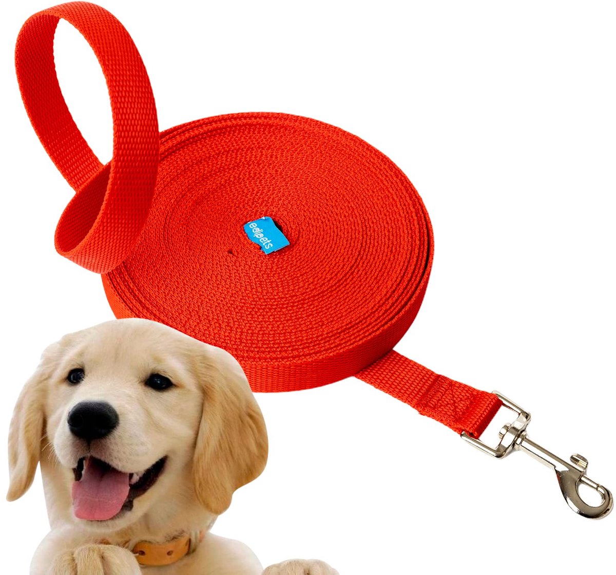 Edipets, Hondenriem, Trainingslijn, robuust, 1,5 m, 3 m, 5 m, 10 m, 15 m, van nylon, sterk voor kamperen en - ShopVlot