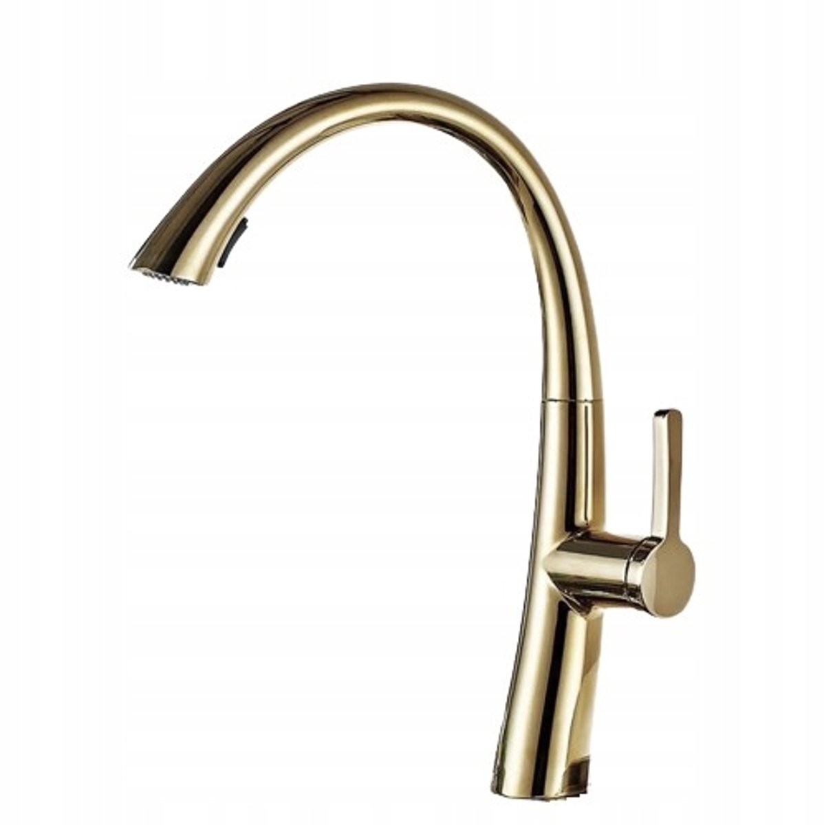 Gouden Keukenmengkraan MeRa met Uittrekbare Spuit - Luxe Design
