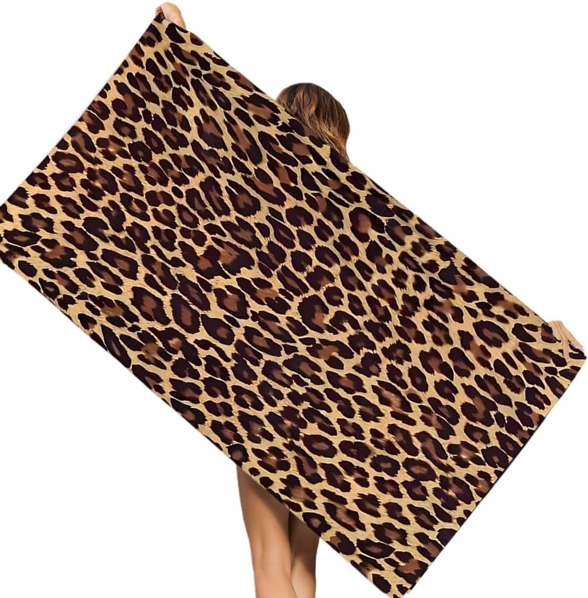 Leopard Beach Towel, Animal Print Microfiber, Quick Drying, Soft Beach Towel For Adults And Kids, 75 X 150 Cm - ShopVlot