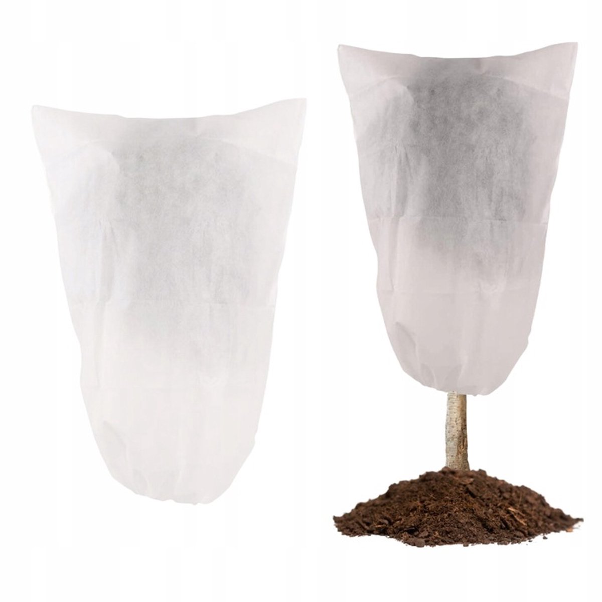 Beschermhoes voor planten 40x55cm wit winter agrotextiel zak